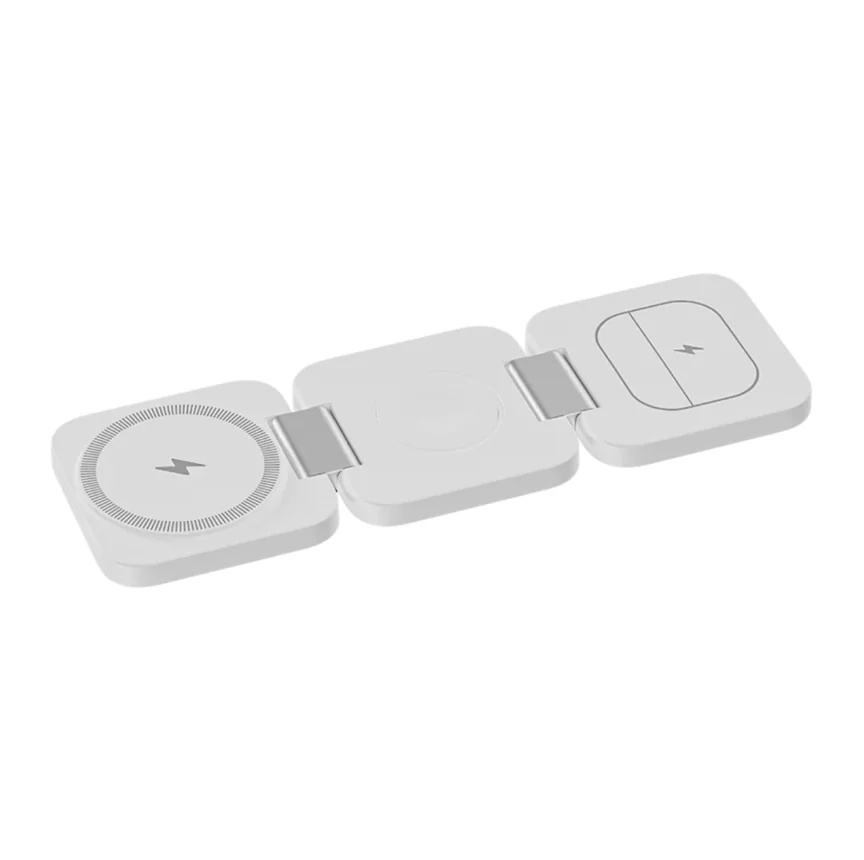 Складная зарядная станция MagSafe Benks JuicePod для iPhone, Apple Watch и AirPods (White) — купить в интернет-магазине Bazaplay