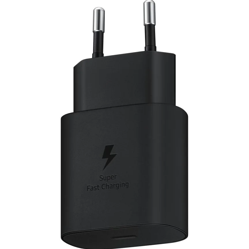 Сетевое зарядное устройство Samsung мощностью 25 Вт (USB-C) и кабель USB-C (1 м) (EP-TA800) (Black) — купить в интернет-магазине Bazaplay