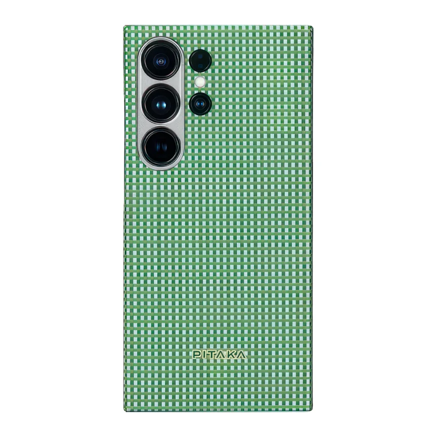 Арамидный чехол MagSafe PITAKA Classic Ultra-Slim Case для Samsung Galaxy S24 Ultra (Forest) — купить в интернет-магазине Bazaplay