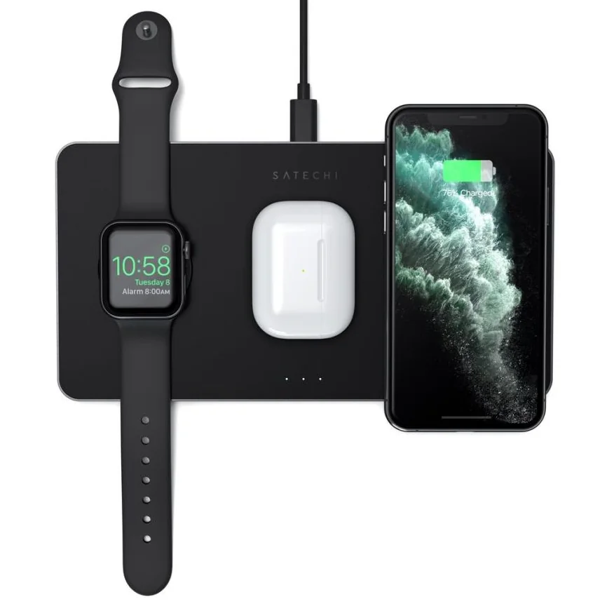 Зарядная станция MagSafe Satechi для iPhone, Apple Watch и AirPods — купить в интернет-магазине Bazaplay