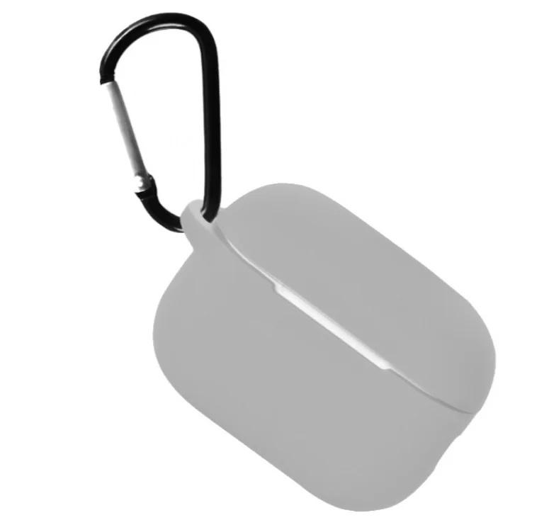 Чехол силиконовый для наушников Apple AirPods Pro 2 с карабином (Серый) — купить в интернет-магазине Bazaplay