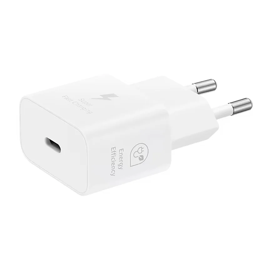 Сетевое зарядное устройство Samsung Duo мощностью 35 Вт (USB-C, USB-A) (EP-TA220) (White) — купить в интернет-магазине Bazaplay