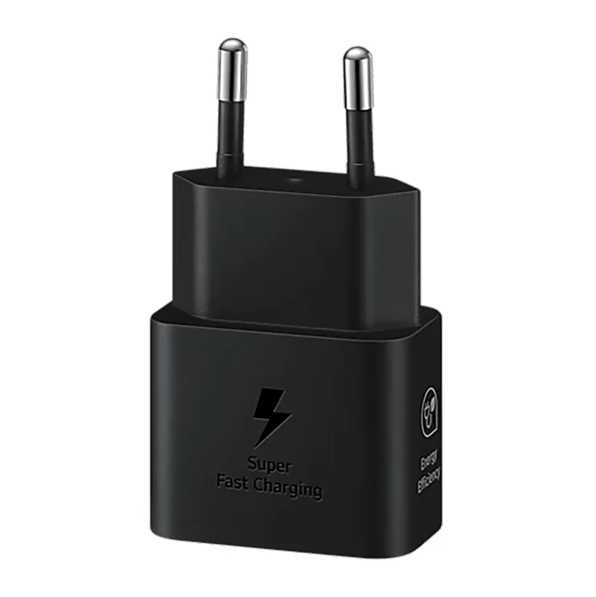 Сетевое зарядное устройство Samsung Duo мощностью 35 Вт (USB-C, USB-A) (EP-TA220) (Black) — купить в интернет-магазине Bazaplay
