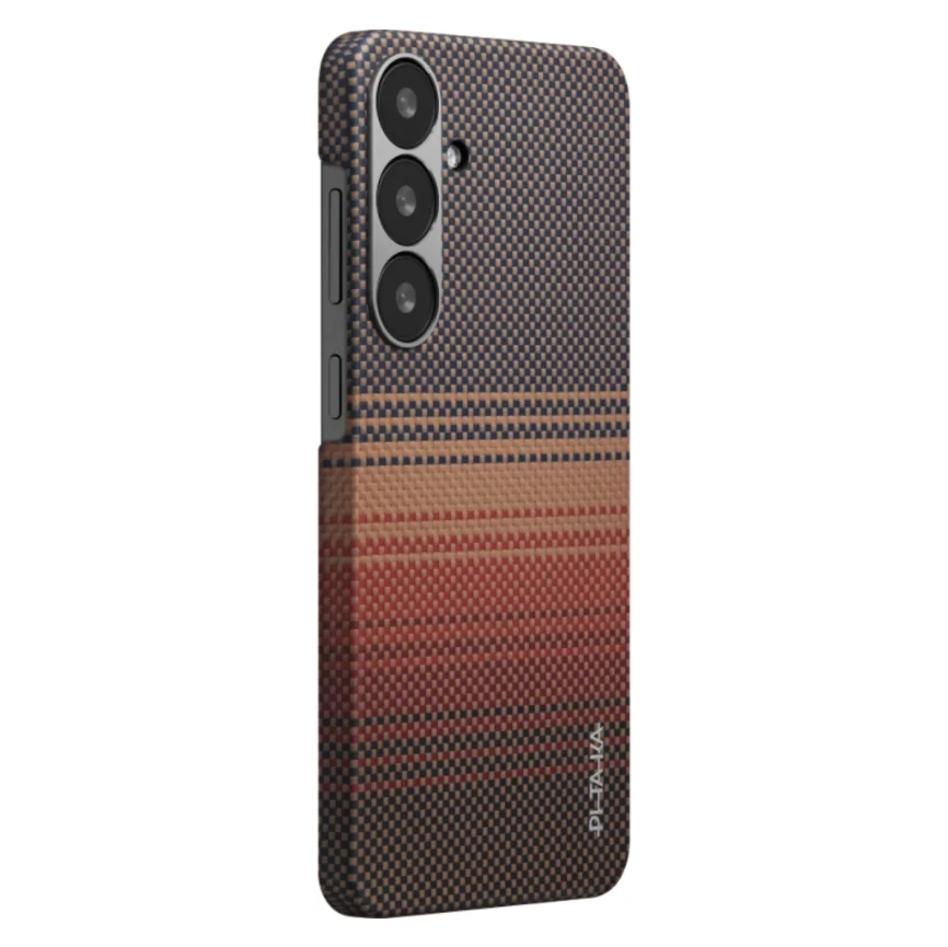 Арамидный чехол MagSafe PITAKA Sunset Moonrise Tactile Woven Case для Samsung Galaxy S25 (Sunset) — купить в интернет-магазине Bazaplay