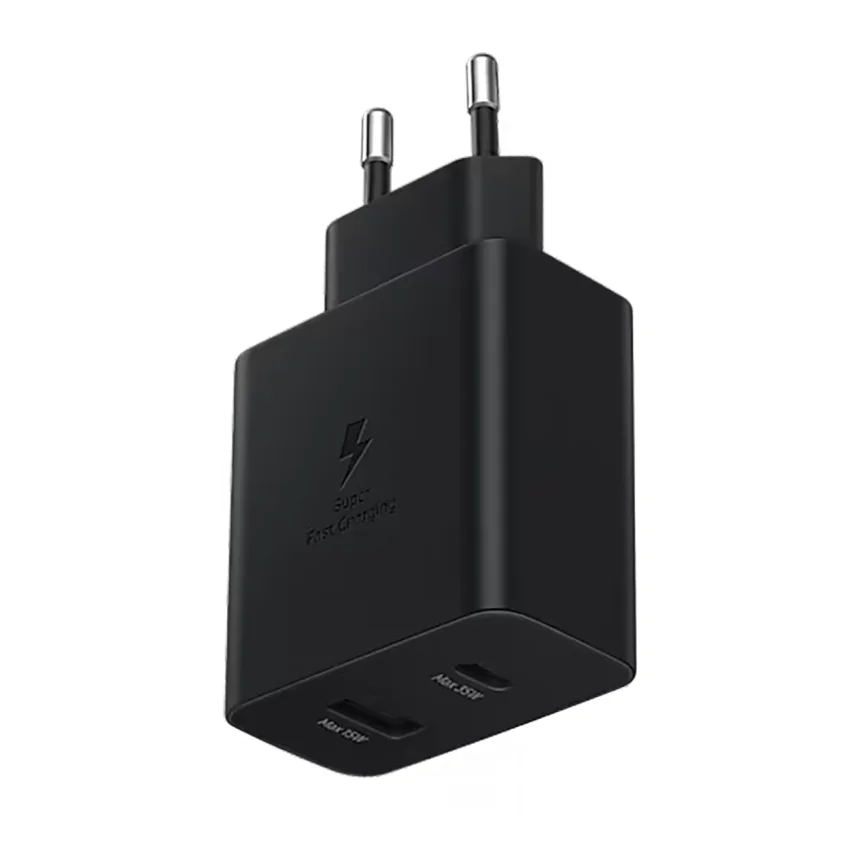 Сетевое зарядное устройство Samsung Duo мощностью 35 Вт (USB-C, USB-A) (EP-TA220) — купить в интернет-магазине Bazaplay